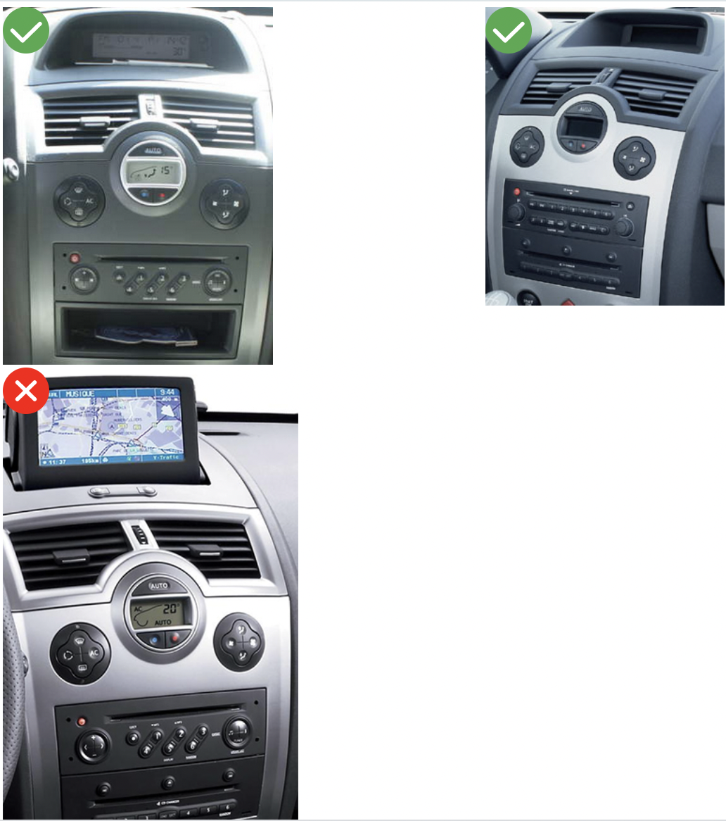 Autoradio Compatible Commande Au Volant Renault Megane 2