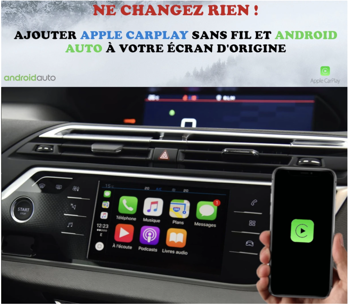 android auto citroen c4 picasso