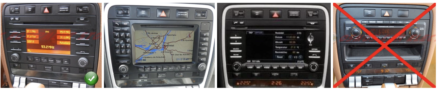 autoradio porsche cayenne 955 957